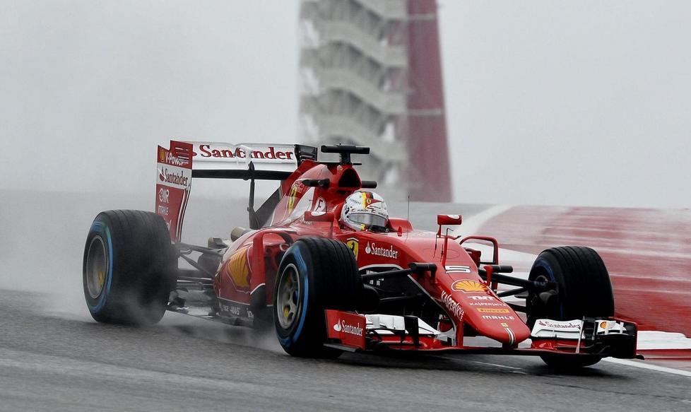 Diluvio ad Austin, oggi la griglia: Ferrari a -10