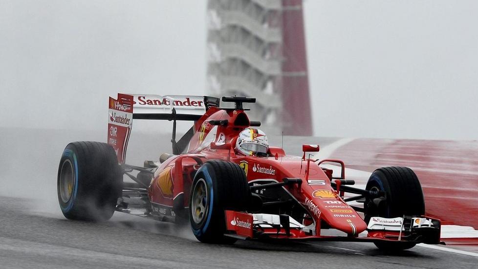 Diluvio ad Austin, oggi la griglia: Ferrari a -10