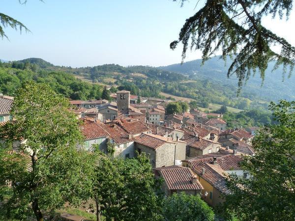 Una veduta del piccolo borgo di Montieri