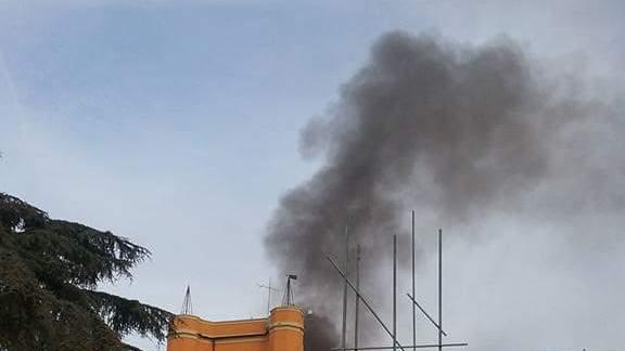 Quadro elettrico a fuoco, incendio al Palazzo dei Musei di Reggio Emilia