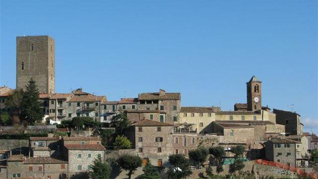Una veduta di Montecatini Valdicecina