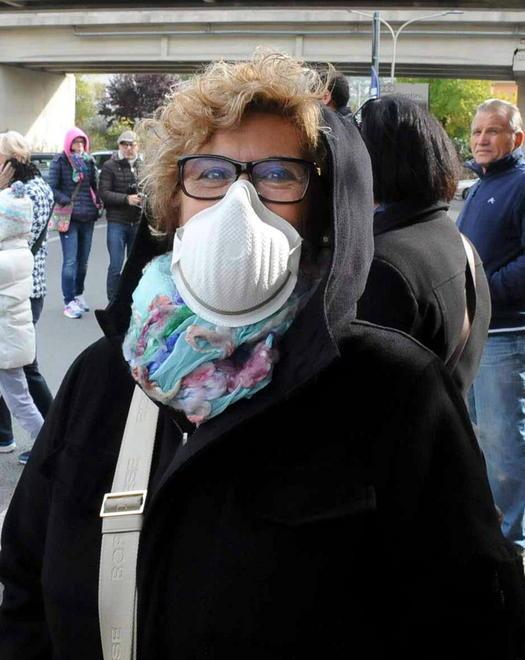 Alta tensione al corteo contro l'impianto dei rifiuti