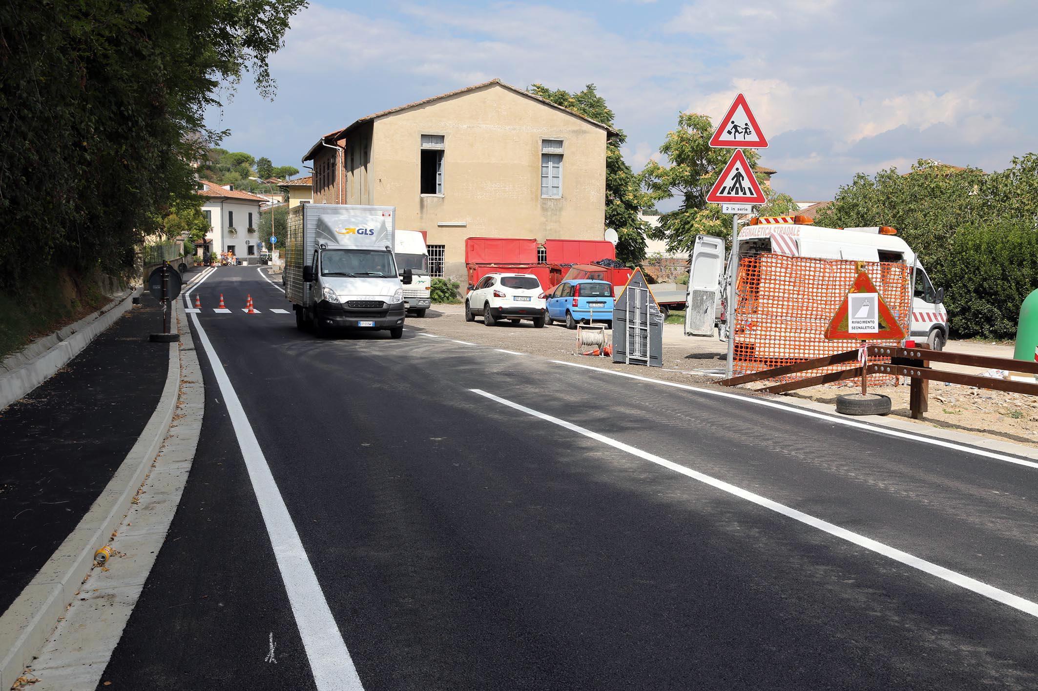Via Palagina a Fucecchio (foto d'archivio)