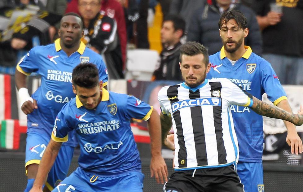 Mercoledì al Matusa scontro frontale col Frosinone ieri al tappeto a Udine