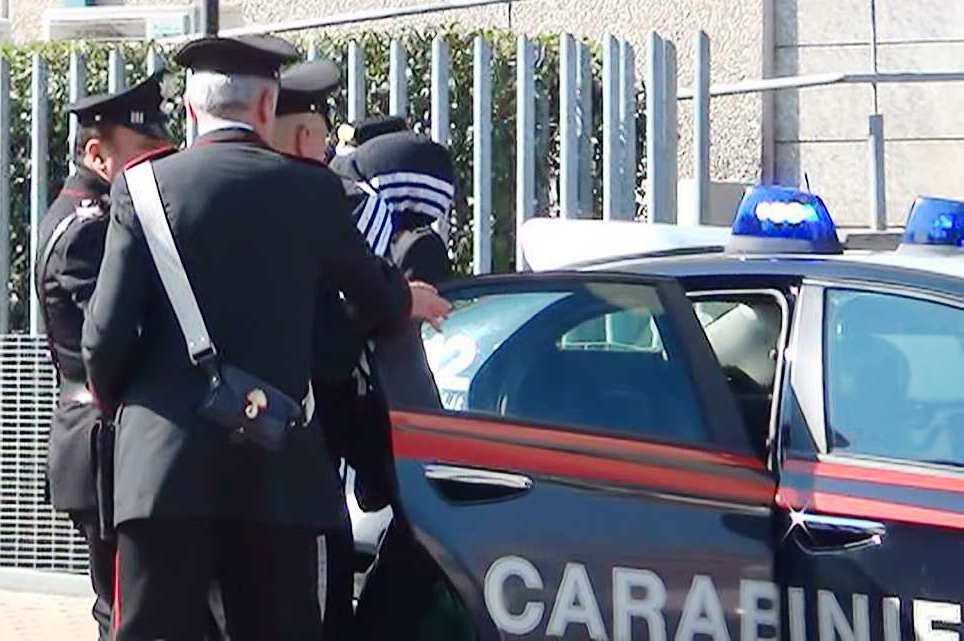 Un'immagine dell'arresto