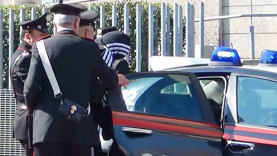 Un'immagine dell'arresto