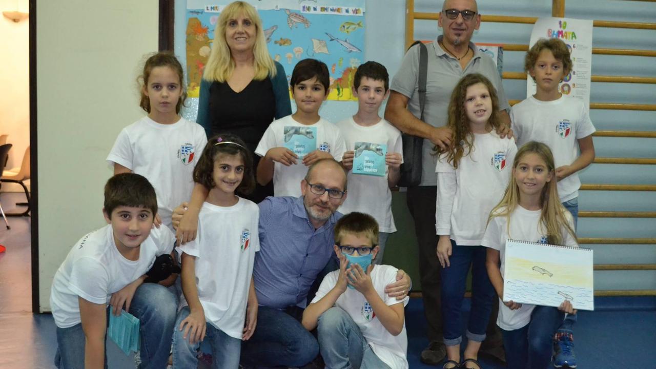 Gli studenti della scuola Fancello