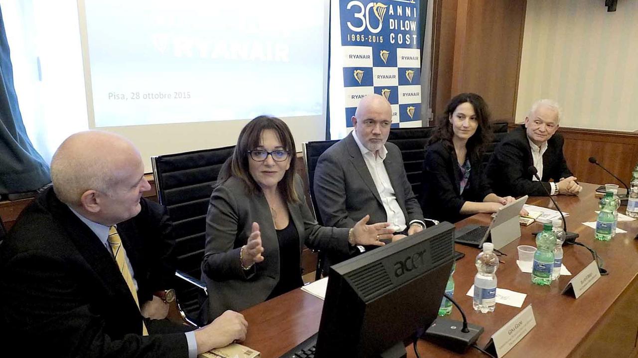 Un momento della presentazione dei nuovi voli