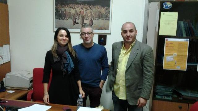 I sindacalisti Patrizia Pini, Sandro, Malucchi, Massimo Cataldo