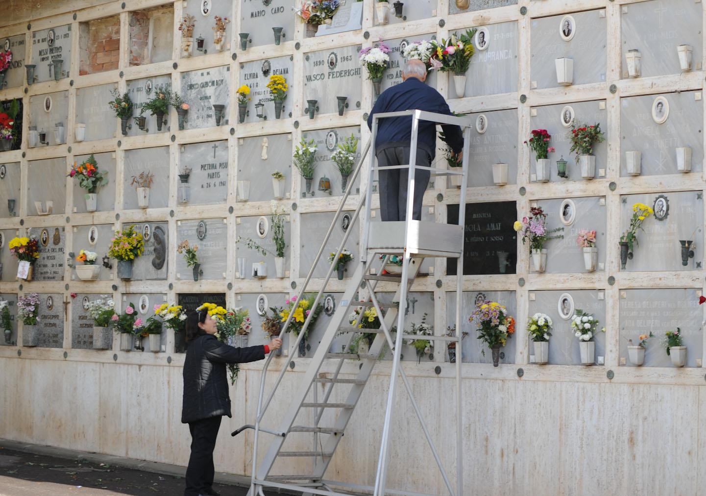 Il cimitero di San Michele a Cagliari in un'immagine d'archivio
