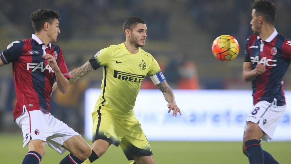 Icardi-gol a Bologna L’Inter si riprende la vetta per una notte 