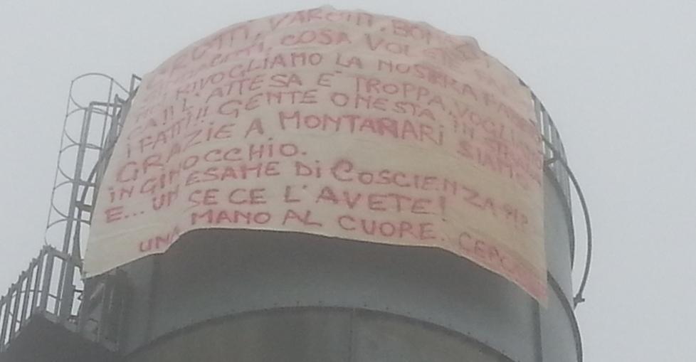 Ex Montanari, non si placa la protesta dei lavoratori
