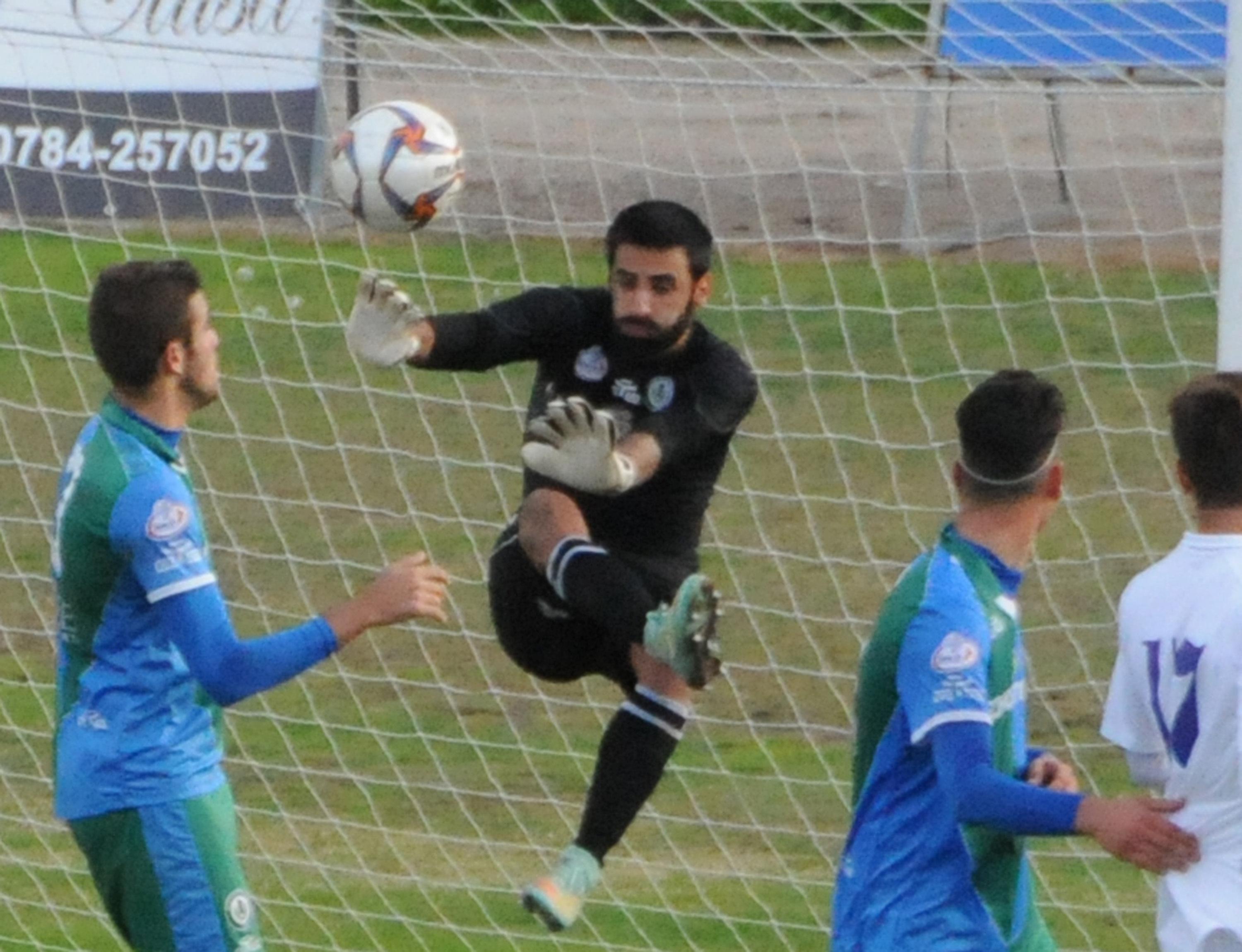 Un momento del match