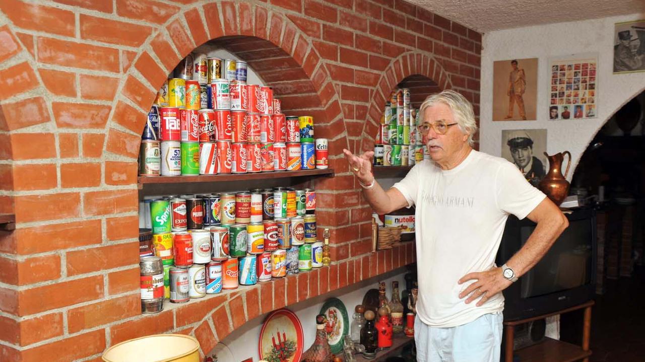 Aldo Agroppi nella sua abitazione