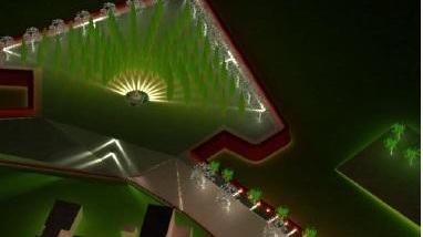 L'effetto dell'illuminazione di design elaborata con un programma di calcolo illuminotecnico per il Bastione della Rimembranza e il percorso archeologico sulle Mura medicee dallo studio S4Lighting