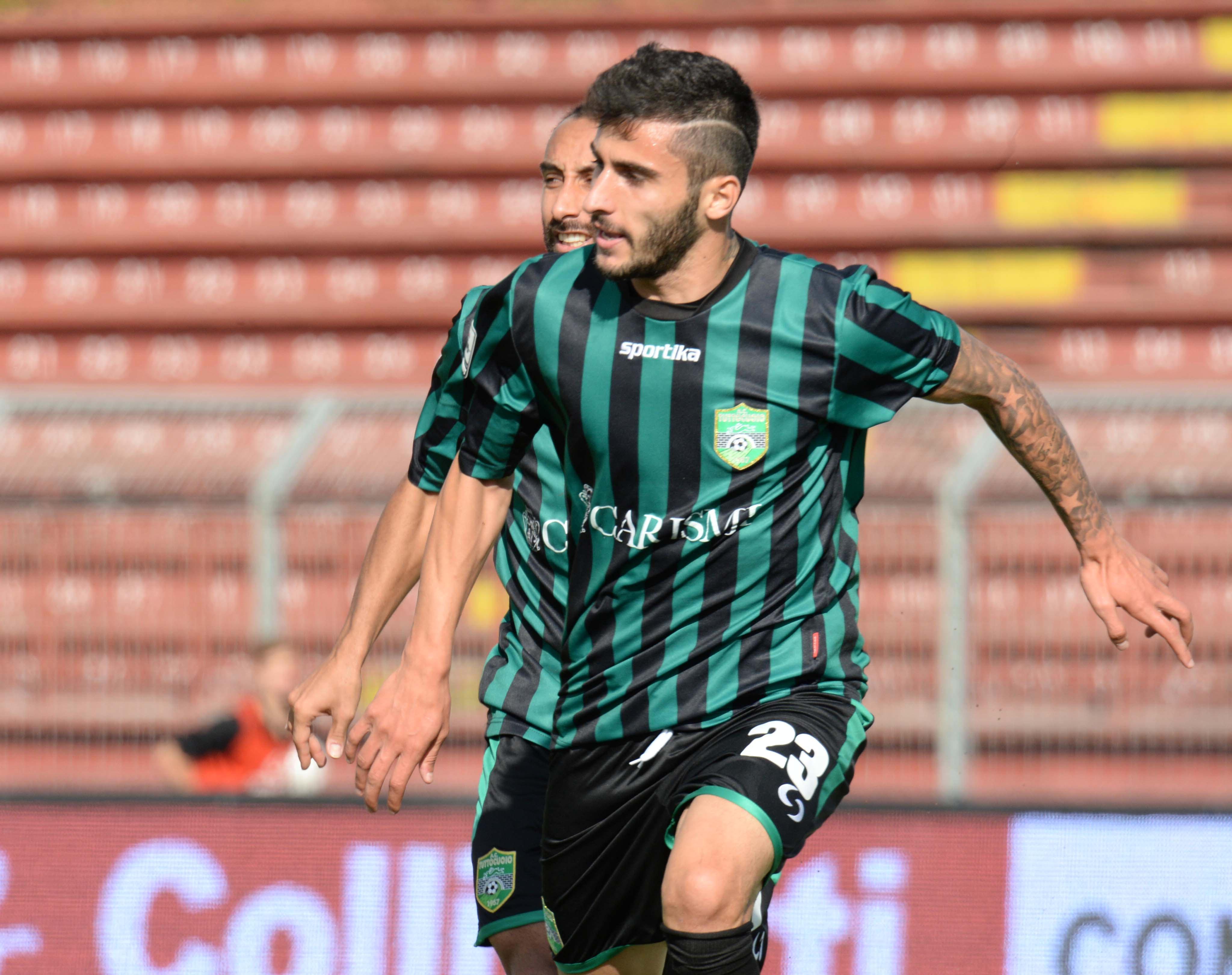 Il neroverde Shekiladze in azione