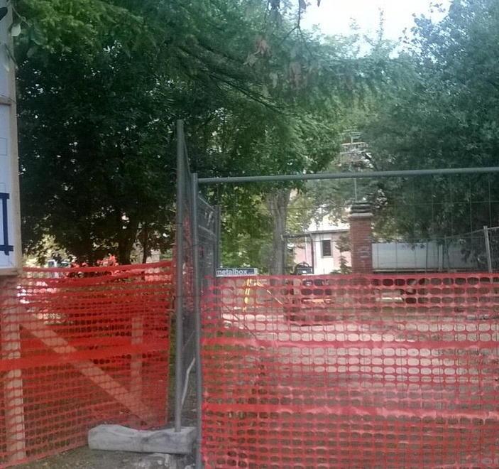 Il cantiere per la pista ciclopedonale sulle Mura aperto giovedì 29 ottobre davanti alla Sala Eden