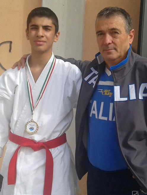 Gabriele Piras al campionato italiano di karate 