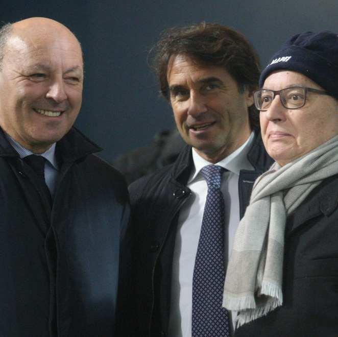 Squinzi, gioia ed esultanza in tribuna