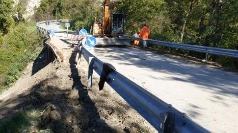 Frane, concluso il cantiere sulla sp 20 a Malacoda