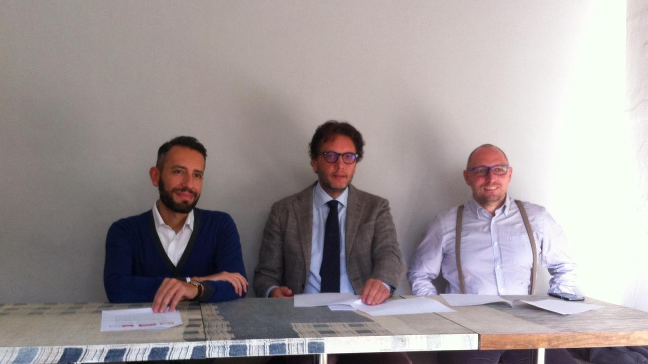 Da sinistra Alessio Pieraccini, Francesco Querci e Marco Calamai
