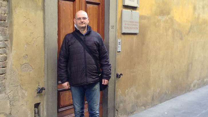 Renzo Bellandi in via Ser Lapo Mazzei