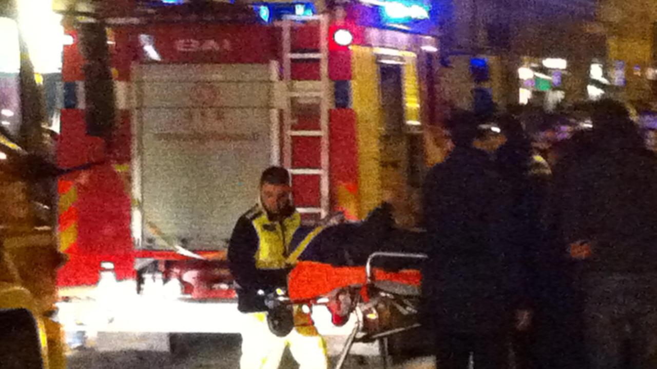 Un soccorso nella notte sul lungarno