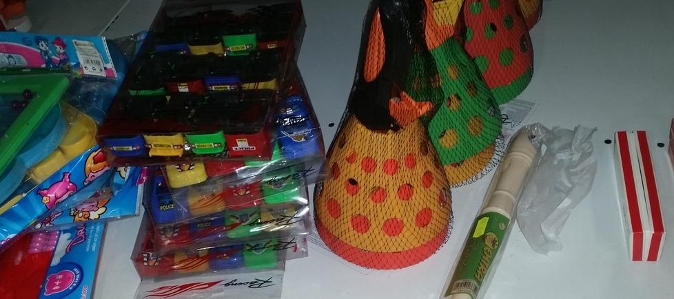 Giocattoli e accessori sequestrati 