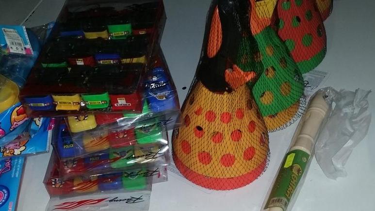 Giocattoli e accessori sequestrati
