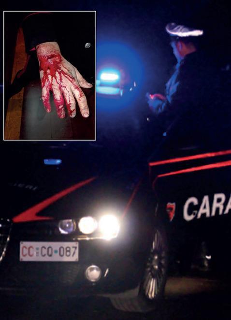 Carabiniere aggredito e ferito nella notte 