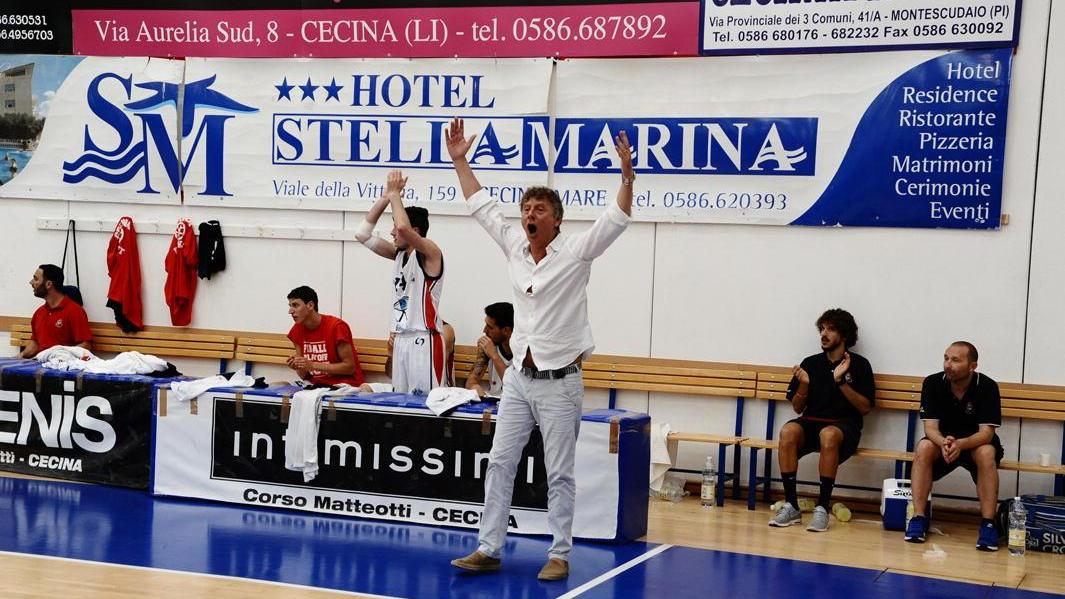L'esultanza del presidente Elio Parietti