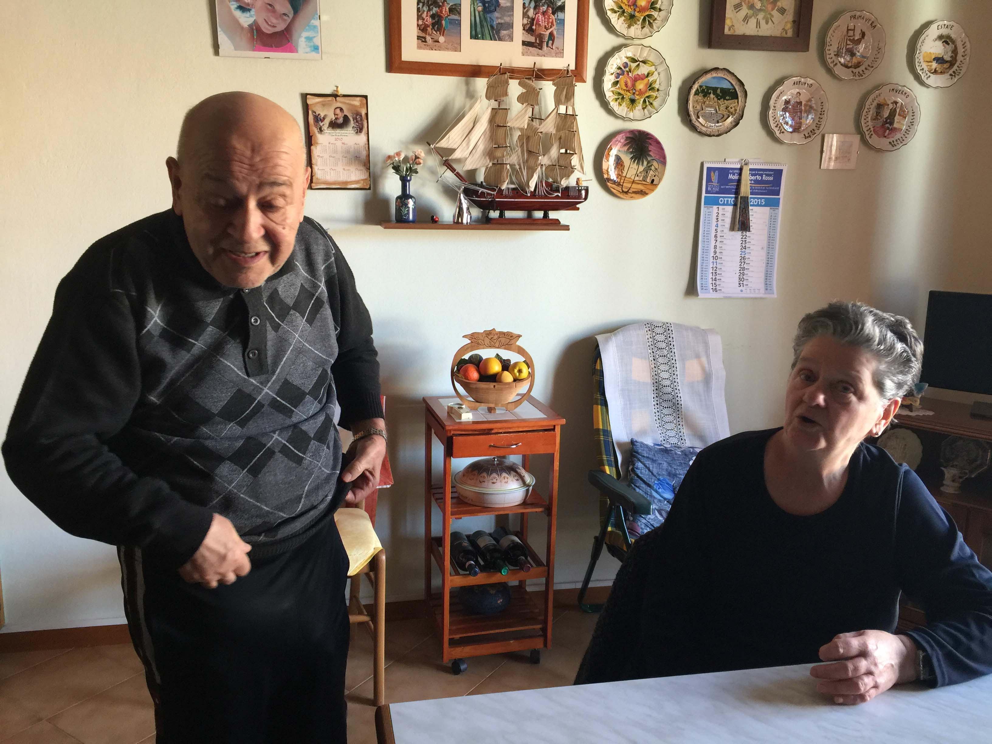 I coniugi Pierini, rapinati in casa a Castelnuovo Valdicecina