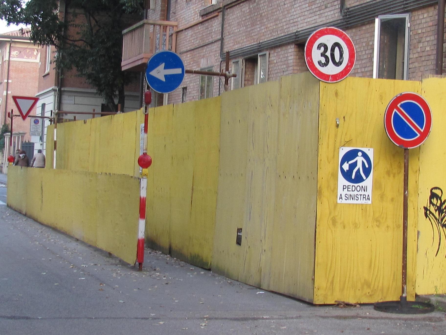 Cantiere fermo in corso Piave