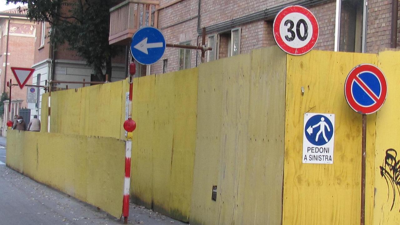 Cantiere fermo in corso Piave