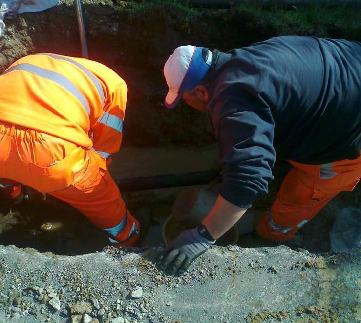 Tubo rotto in un cantiere Santa Croce senz’acqua 