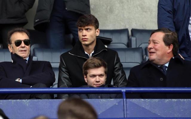 Massimo Cellino, presidente del Leeds United col figlio Ercole ad Elland Road