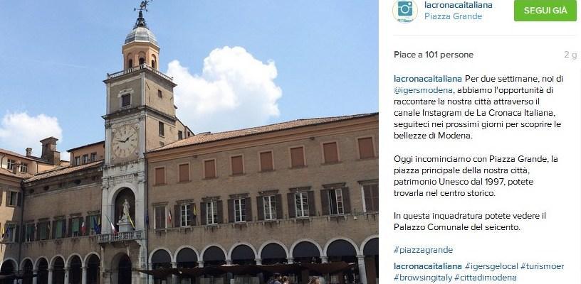 La nostra città capitale su Instagram