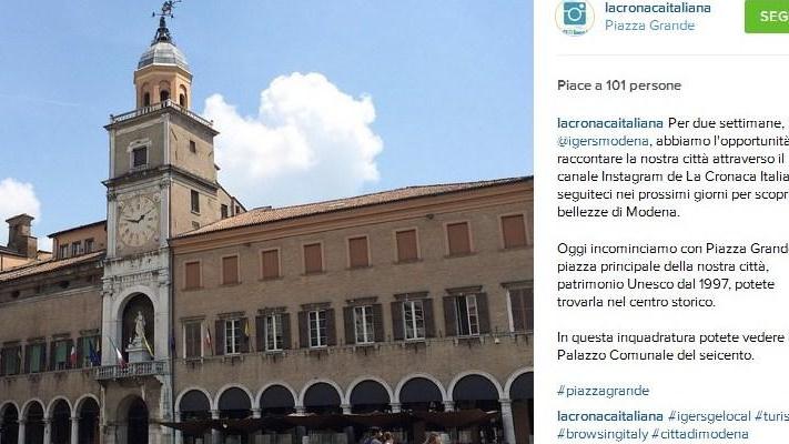 La nostra città capitale su Instagram