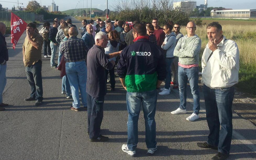 Teseco, la Regione con i dipendenti 