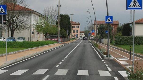 Un nuovo tratto di pista ciclabile