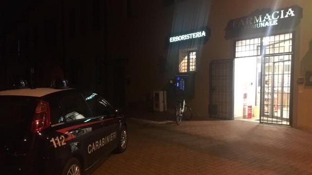 La farmacia rapinata a Castelfranco di Sotto
