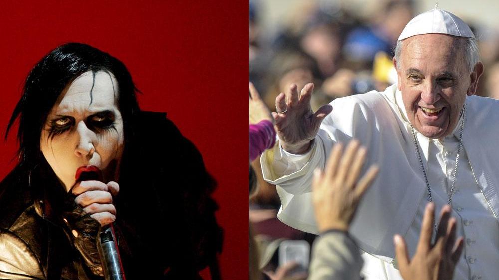 Marilyn Manson e Papa Francesco: a Firenze quasi in contemporanea