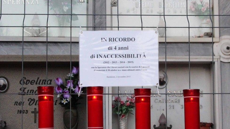 Quattro anni di attesa per i lavori al cimitero