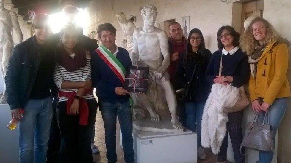 Delegazione belga al Museo dei Bozzetti