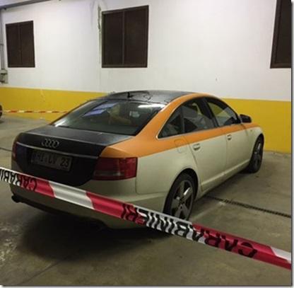 L'autovettura usata dai due