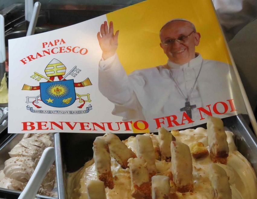 La crema Francesco dedicata al Santo Padre 
