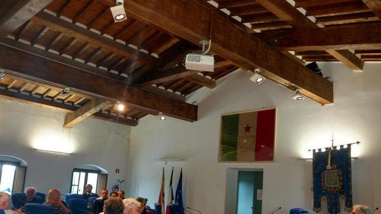 Un momento della riunione tra albergatori