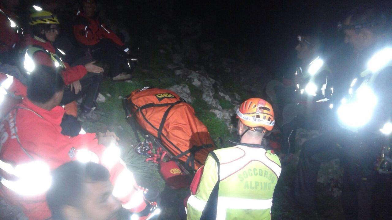 Il recupero dell'escursionista di Pattada caduto a Gusoini 