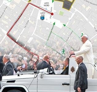 Inserto sul viaggio papale