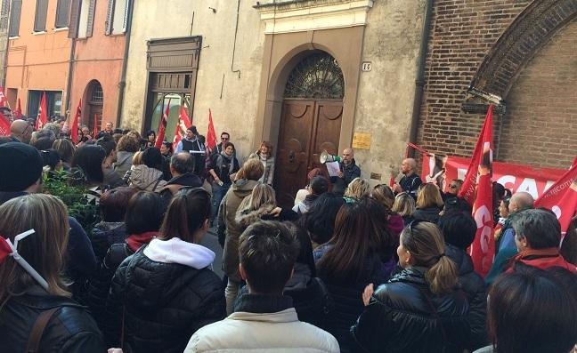 Il settore ieri in sciopero Alte adesioni nel ferrarese 